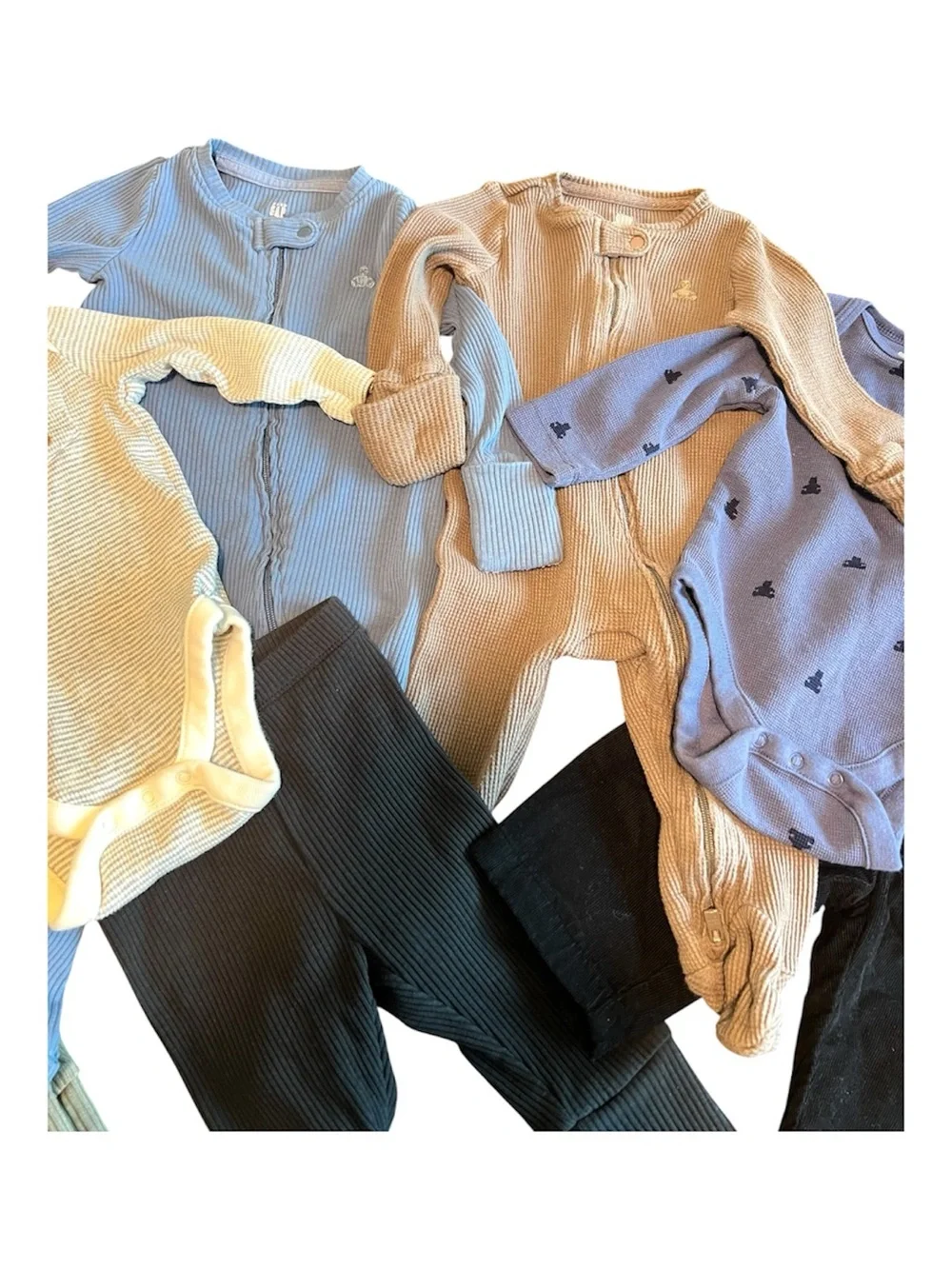 Baby Gap Baby Boy 3-6M Clothing Bundle | Ribbed Neutral Outfits EUC